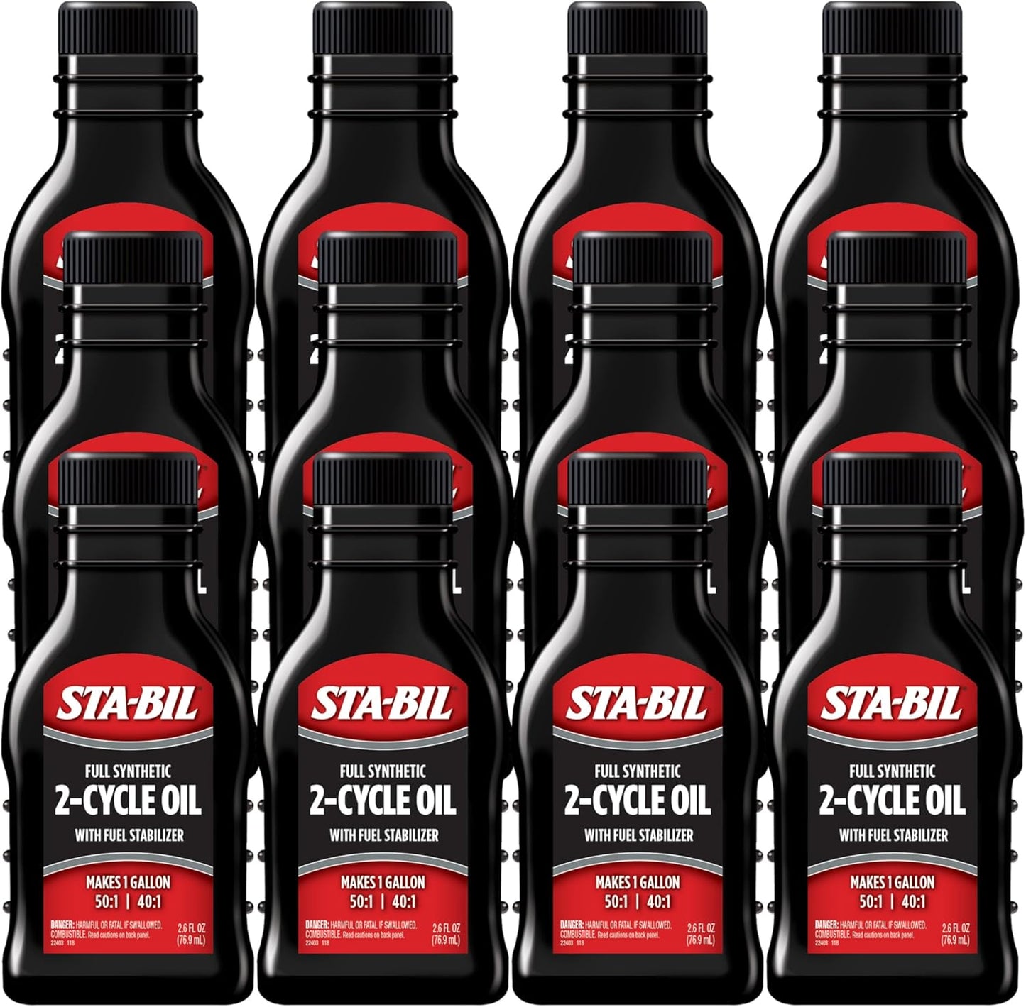 STA-BIL Full Synthetic 2-Cycle Oil - Fuel Stabilizer for 12 Months Protection - 1 Gallon, Low Smoke Formula