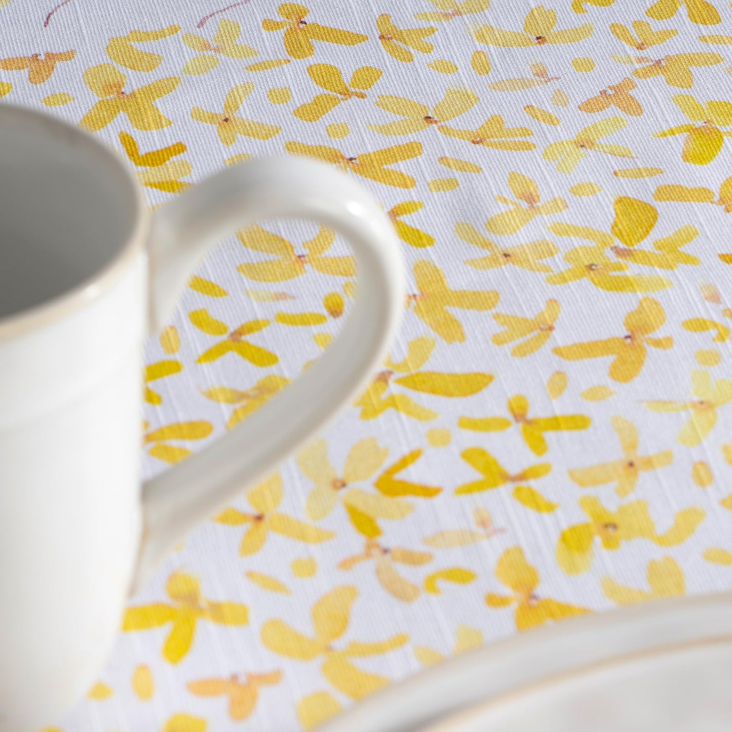 Maison d' Hermine Table Cloth Rectangle Table 100% Cotton 54 x 72 Inches Tablecloth Reusable Decorative for Dining Kitchen Room Farmhouse Home Gifts for Mothers Day Spring Summer - Easter Zest