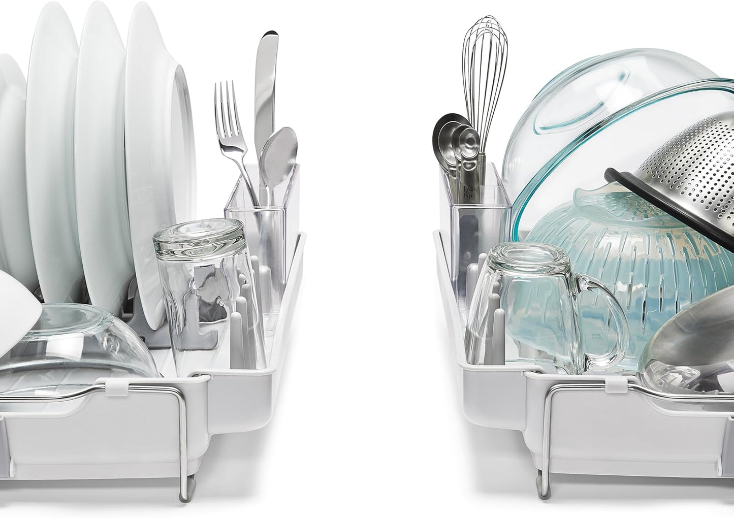 OXO Good Grips Foldaway Dish Rack - Space-Saving Design for Efficient Drying | Compact & Durable