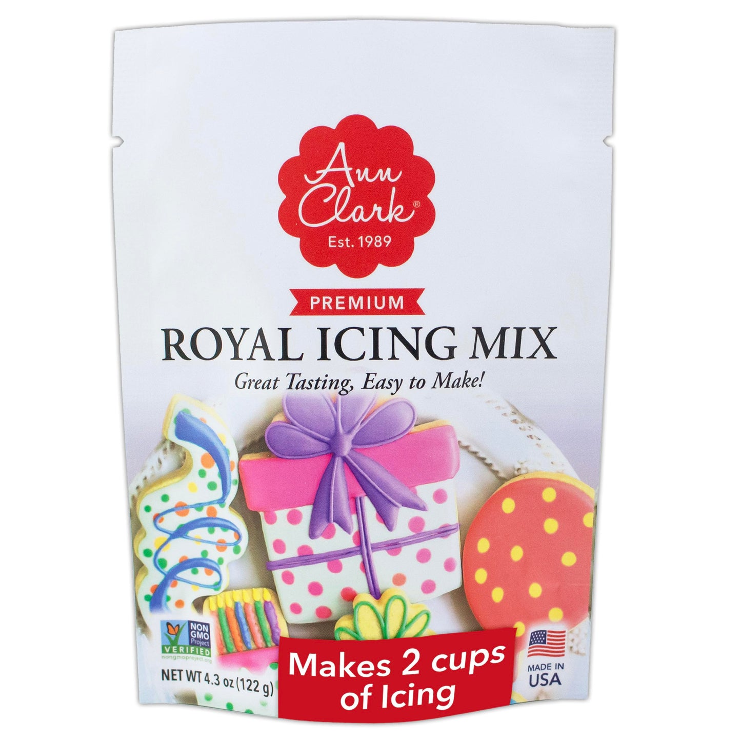 Ann Clark Royal Icing Mix Makes 2 Cups (16 oz) of Cookie Icing