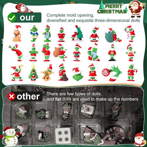 Christmas Advent Calendar 2026 - Countdown to Christmas with 24 Collectible Doll Figures for Kids & Adults