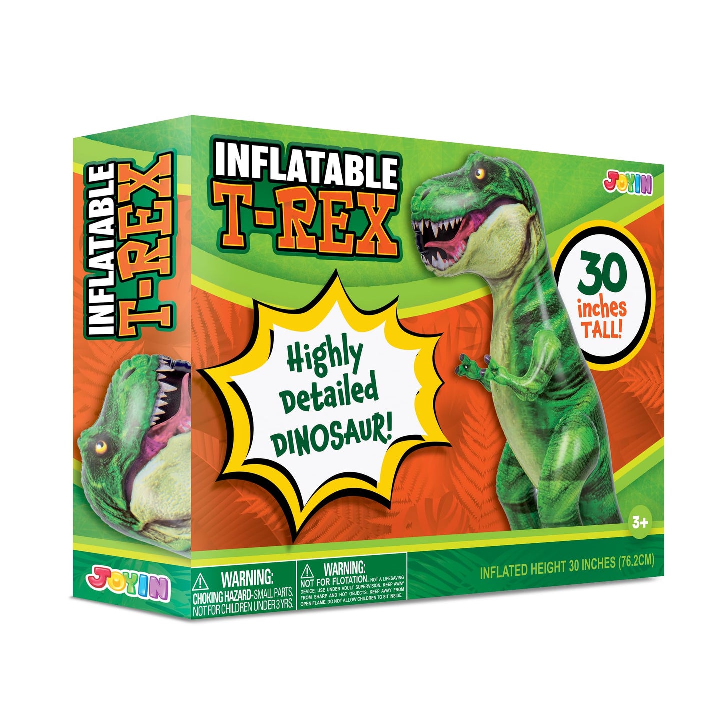 JOYIN 30”T.rex Dinosaur Inflatable, Tyrannosaurus Rex Inflatable Dinosaur Toy for Party Decorations, Birthday Party Gift for Kids and Adults