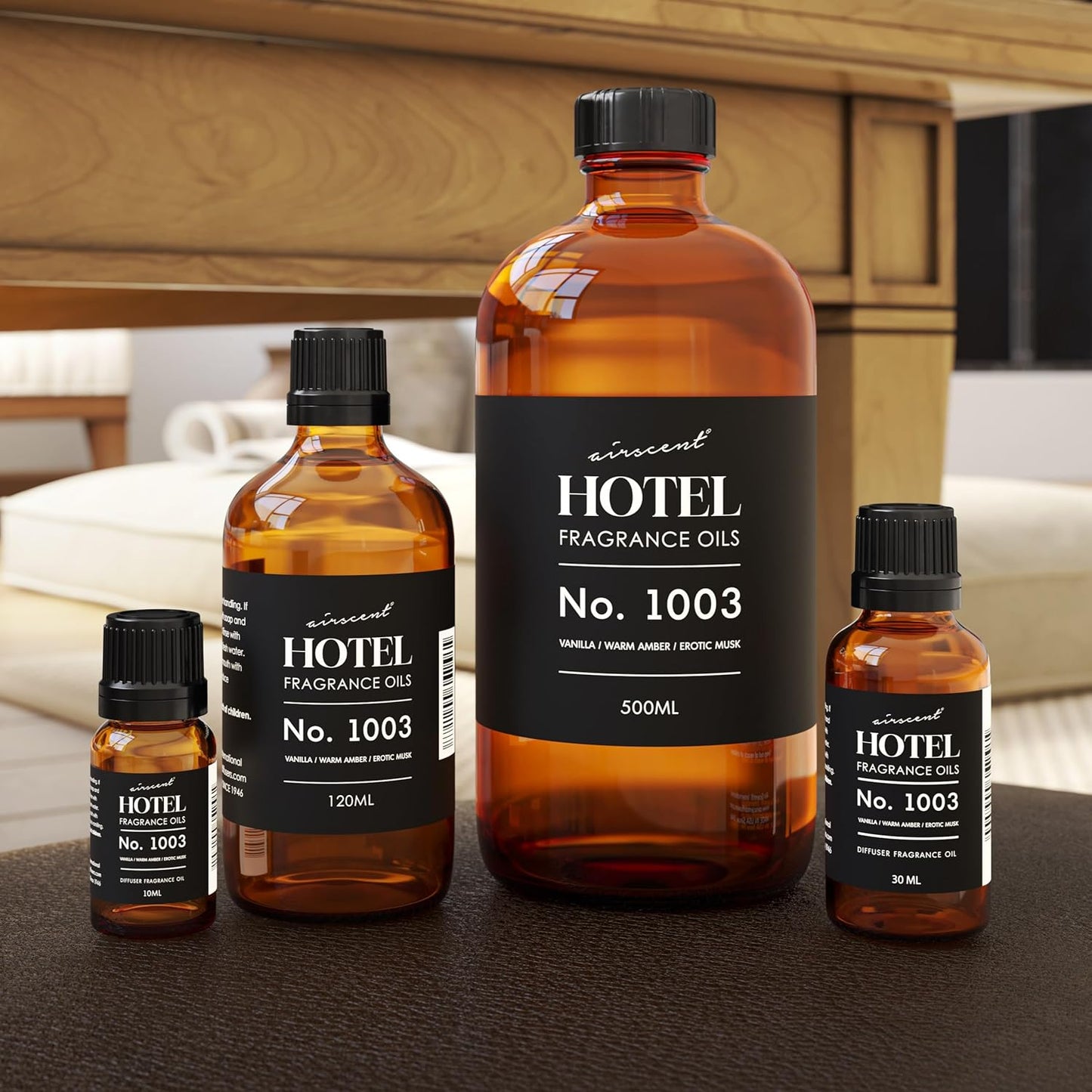 AirScent Hotel Diffuser Oil No. 1003 - Premium Asian Garden Inspired Fragrance Oil | 10 mL Glass Bottle