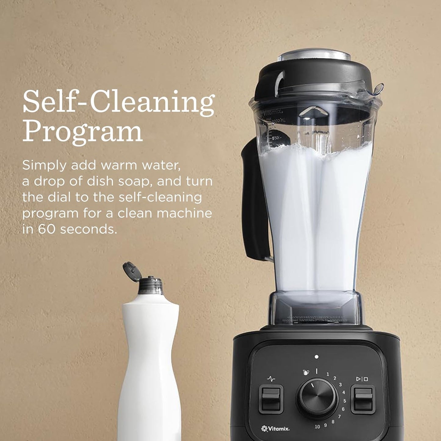 Vitamix VX1 Blender - Professional Kitchen Blender for Smoothies & Soups | 10 Speeds, 64 Oz, Black