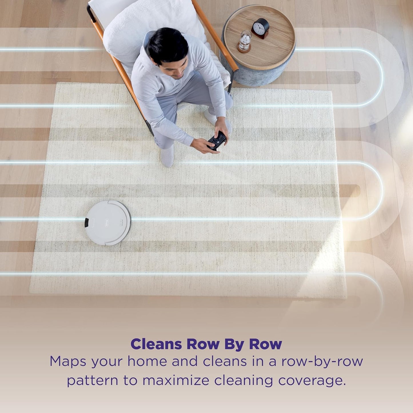 Shark Navigator Robot Vacuum - Powerful Suction & Self-Empty Base for Carpets & Hard Floors | White, AV2110S