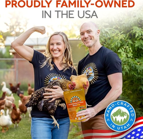 Buff Clucks WormStop Natural Chicken Dewormer Powder - All-Natural Herbal Blend for Daily Wellness | Safe for Eggs & All Ages - 8 oz