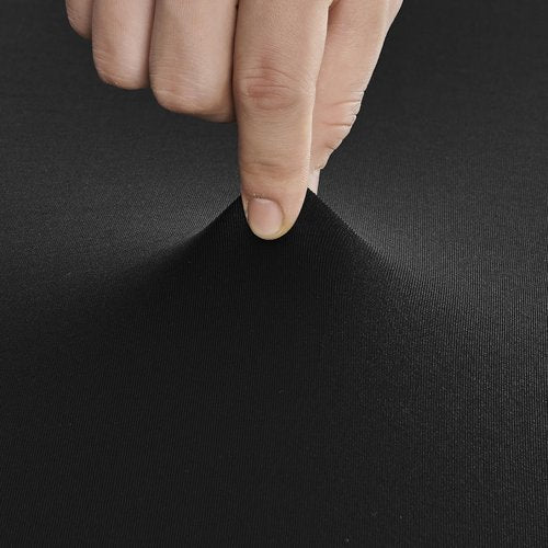 ChaiSang 2pack 6FT Black Elastic Tablecloth for Kitchen Dining Recntangle Spandex Tablecloth Perfect for Birthdays Weddings Banquets Hotels and Parties