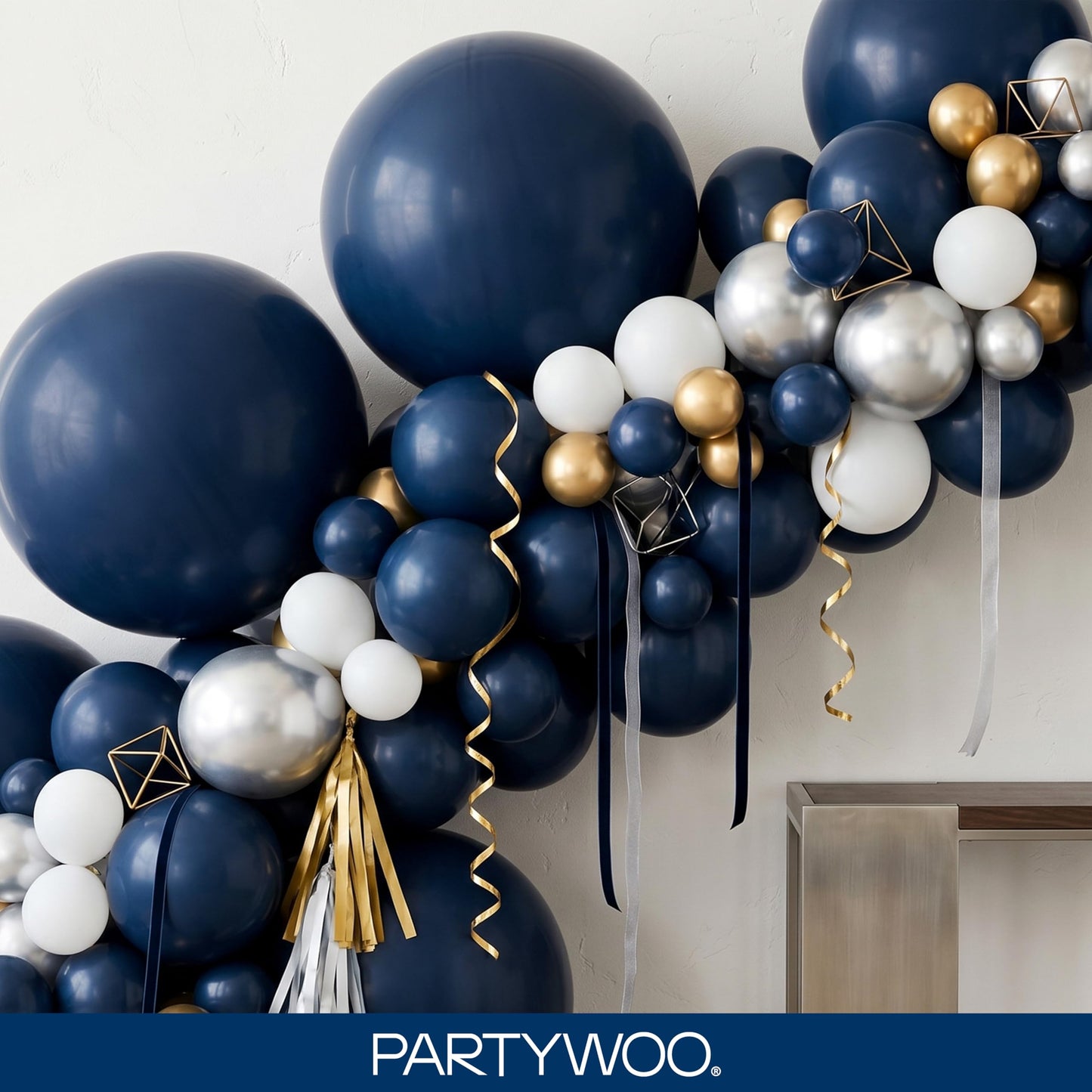 PartyWoo Navy Blue Balloons 100pcs Different Sizes of 36 18 12 10 5 Inch Dark Blue Balloon Arch Kit Garland for Graduation Wedding Sports Theme Boy Baby Shower Men Birthday Party Decorations Blue-Y72