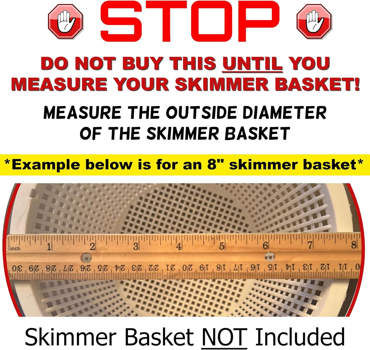Skimmie Cyclone Pool Skimmer | Turbocharged Water Flow & Enhanced Surface Cleaning | 8" Funnel Design