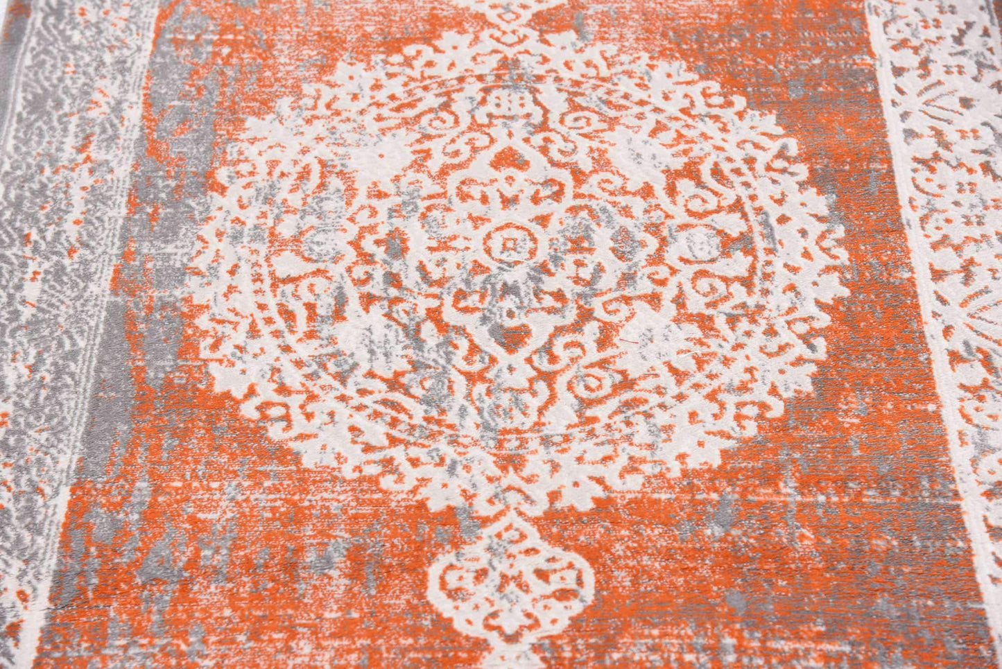 Unique Loom New Classical Collection Area Rug - Olwen (2' 7" x 10' Runner, Terracotta/ Gray)
