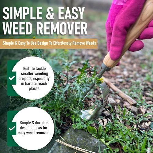 Grampa's Hand Weeder Tool - Lightweight Weed Puller with Unique Lever Design | Easy Root Removal