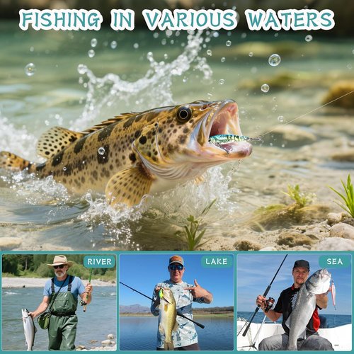 Fishing Advent Calendar 2025 - 24-Day Mystery Box of Lures & Tackle | Perfect Countdown Gift for Fishermen & Anglers