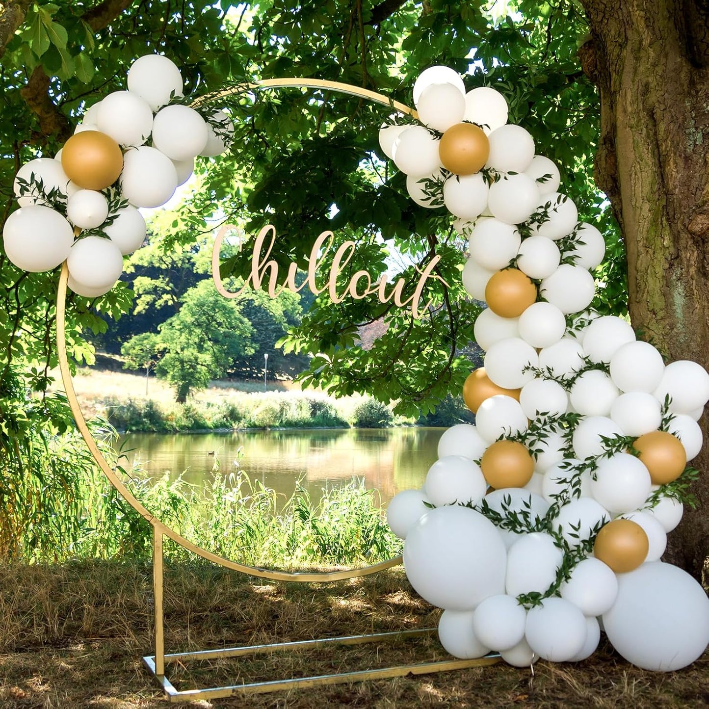 RUBFAC White Balloons - 5 Inch Latex Party Balloons | 120pcs for Graduation, Weddings & Celebrations
