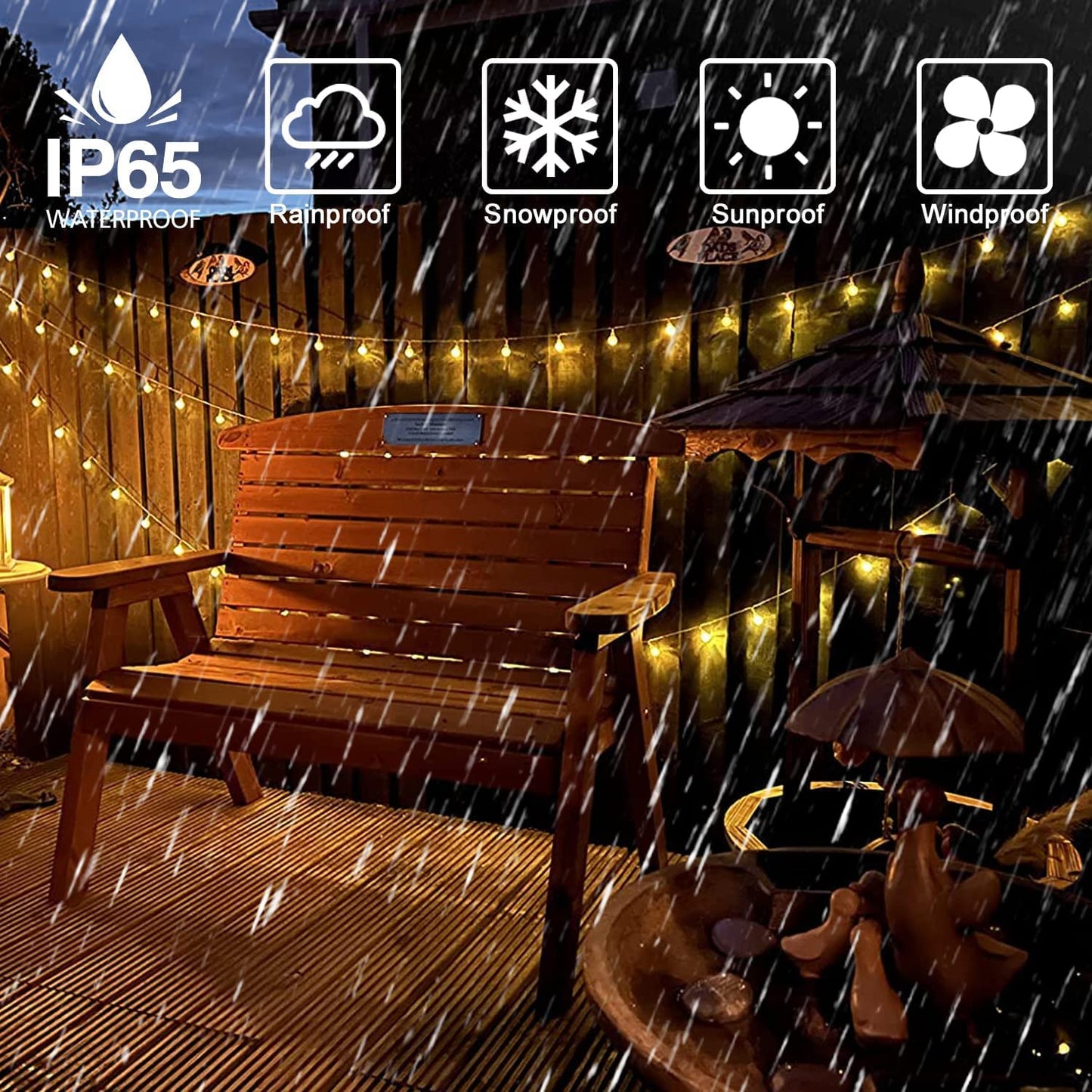 BAILONGJU Globe String Lights 49.2 Feet 100 LED, Plug in Crystal Fairy String Lights with Remote Timer, 8 Modes Indoor Outdoor Hanging Globe Lights for Wedding Bedroom Classroom Patio Garden
