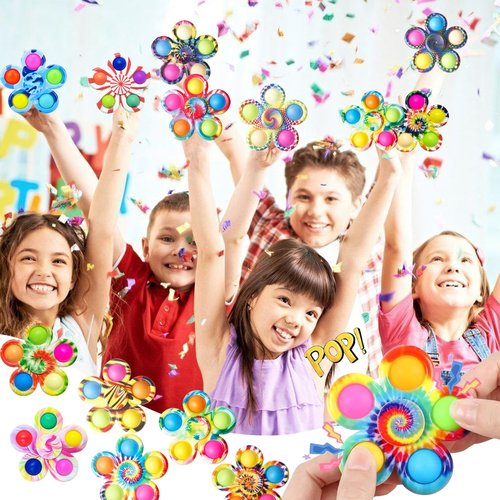 Fidget Spinner Bulk 32PCS, Sensory Toys for Kids and Adults, Stress Relief for ADHD and Autism, Perfect Birthday and Christmas Goodie Bag Stuffers, Classroom Prizes for Students