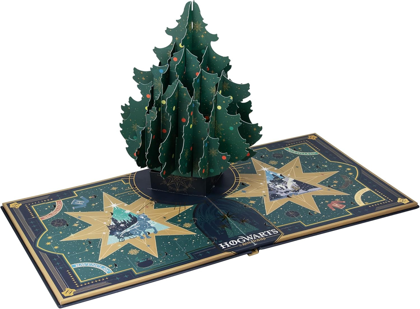 Paladone Harry Potter Hogwarts Advent Calendar - 24 Day Pop-Up Christmas Tree Decor for Kids' Bedroom