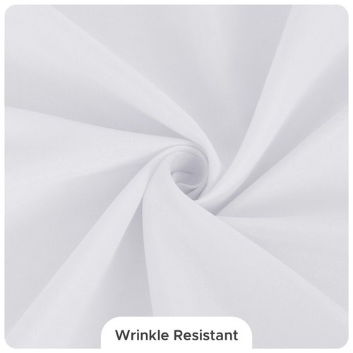 Fitable 8 Pack Table Cloth Rectangle Table: Stain and Wrinkle Resistant Tablecloth Rectangular, Washable Polyester Tablecloths for Wedding Party Dining Banquet Event Catering(White, 70x120 Inch)