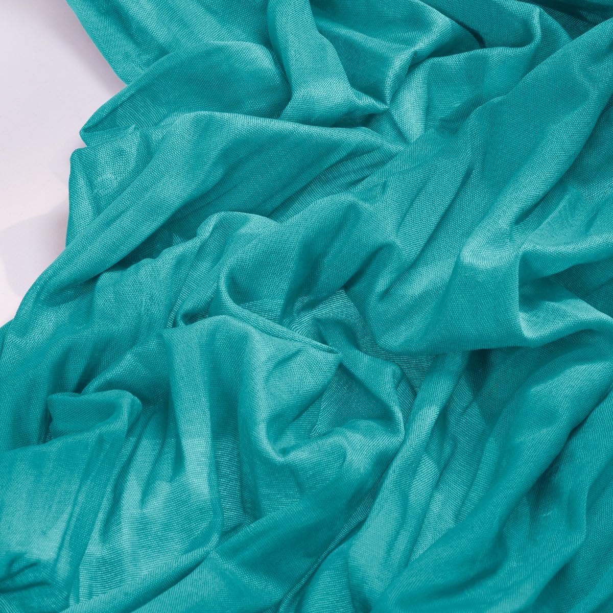 Socomi Teal Blue Cheesecloth Table Runner - 120 Inch Boho Rustic Decor for Weddings & Parties