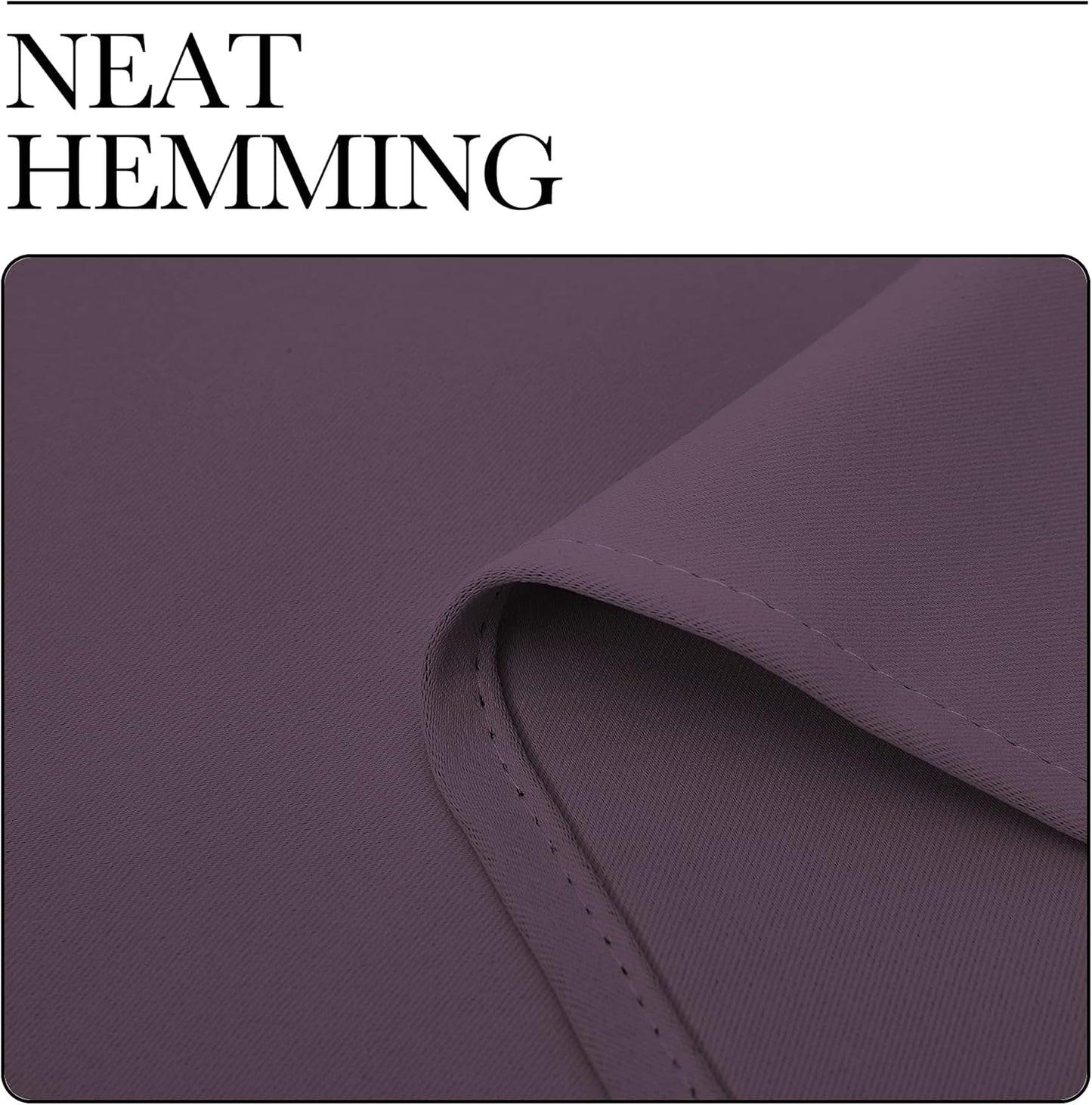 NICETOWN Blackout Curtains - Room Darkening Triple Weave Drapes for Bedroom/Dining Room | Set of 2, 42 x 63 Inch, Plum