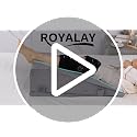 ROYALAY Adjustable Leg Elevation Pillow for Post-Surgery Recovery, Grey, Both Legs