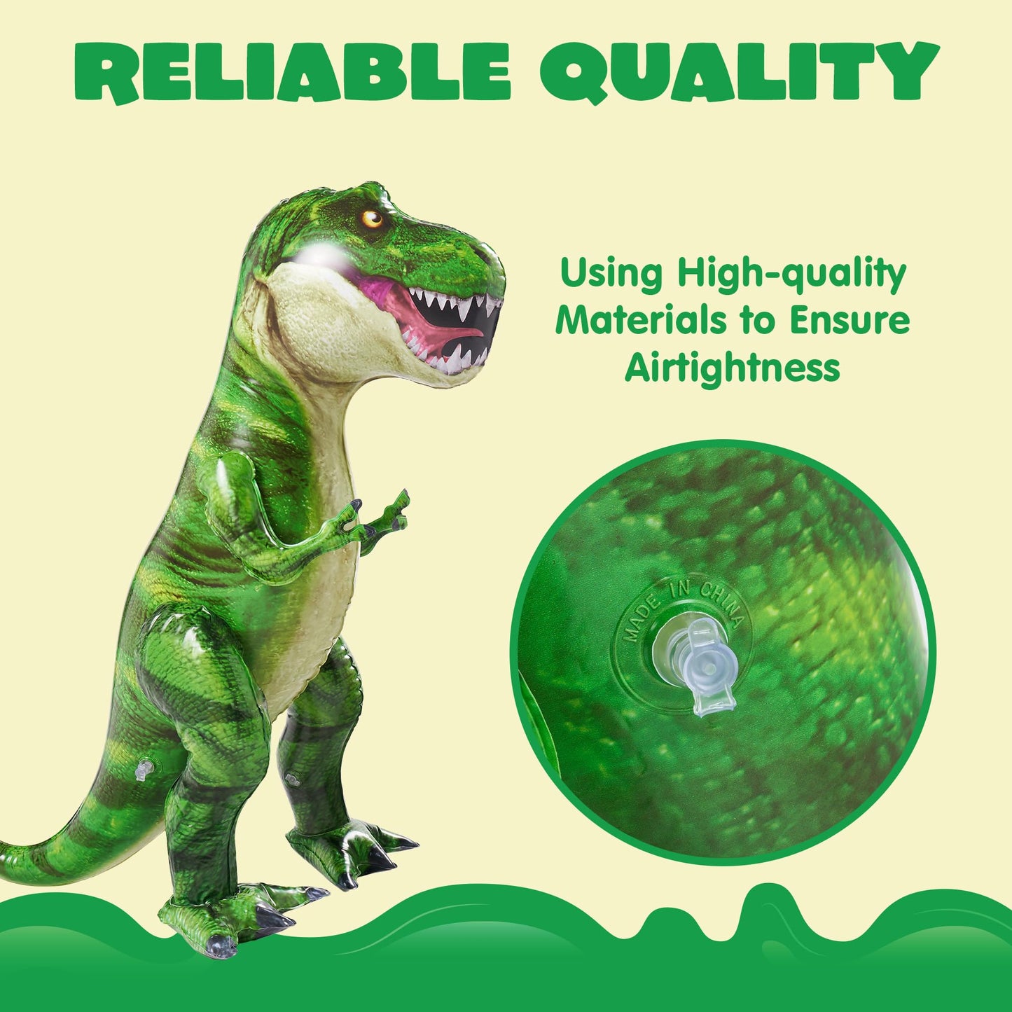 JOYIN 30”T.rex Dinosaur Inflatable, Tyrannosaurus Rex Inflatable Dinosaur Toy for Party Decorations, Birthday Party Gift for Kids and Adults