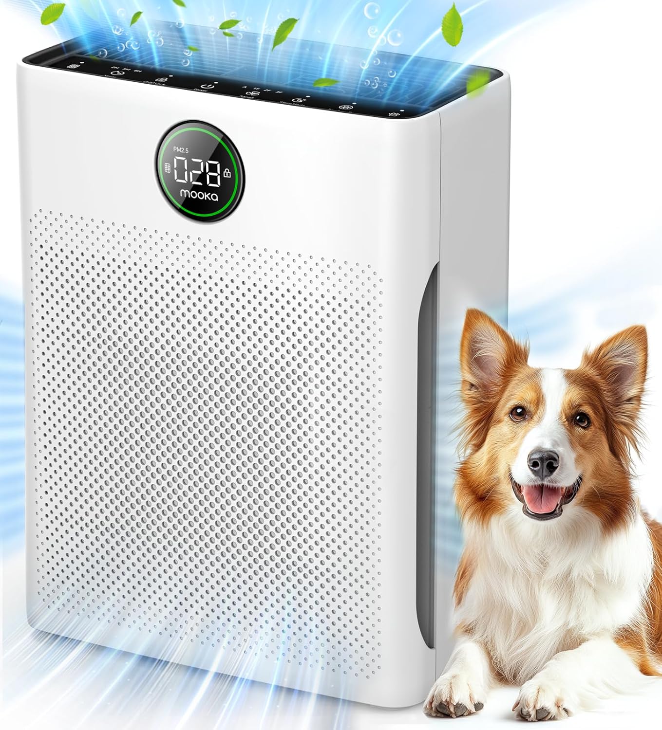 Skiennix M200L Air Purifier - Ideal for Large Rooms Up to 2200ft² with Air Quality Sensor