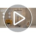 Seaside Village Silver Touch Control Crystal Table Lamp with USB C+A Ports, 3-Way Dimmable Nightstand Lamp, Includes B11 LED Bulb