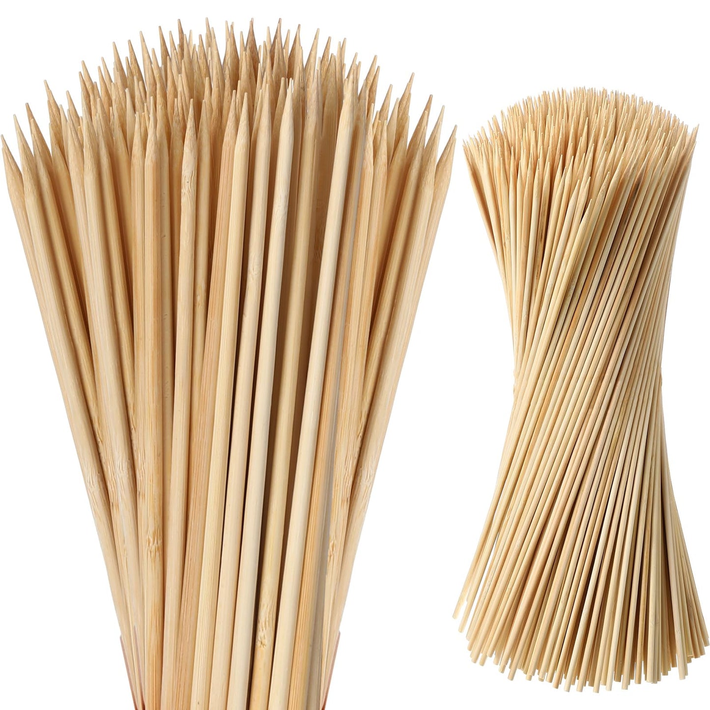 Suclain 500 Pcs Smores Sticks 36" Long 5mm Thick, Marshmallow Roasting Sticks Bamboo Skewers BBQ Kabob Grilling Barbecue Roasting Camping for Outdoor Fire Pits Campfires