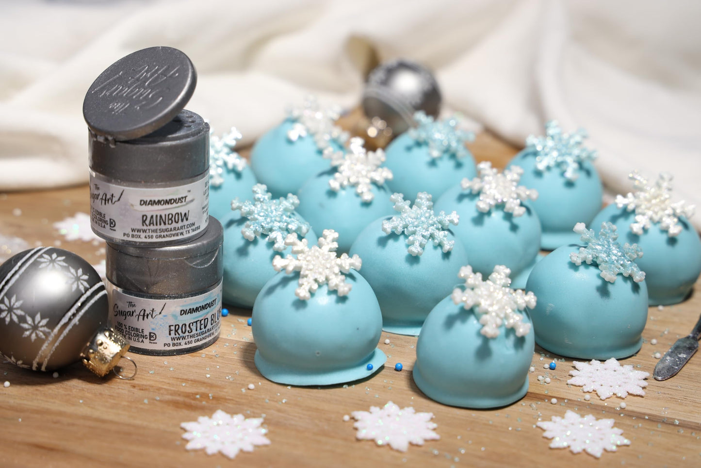 White Diamond Edible Glitter for Drinks, Cocktails, Cake Decorating, Strawberries, Chocolates & More | No Taste | 4g | 100% Food-Safe | Kosher, Vegan, Gluten & Nut Free | DiamonDust by The Sugar Art