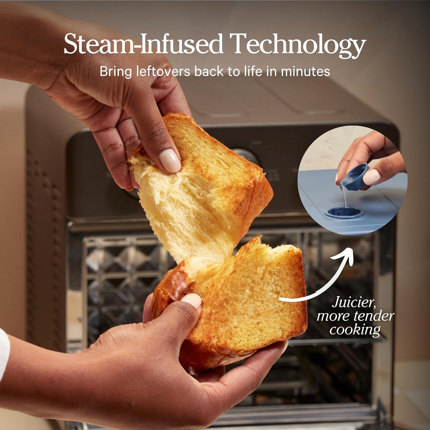 Our Place Wonder Oven - 6-in-1 Stainless Steel Air Fryer Toaster Oven Combo | 13 QT Capacity - Blue Salt