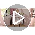 Rustic Corner Small Desk with Outlets & USB Ports - Triangle Home Office Table