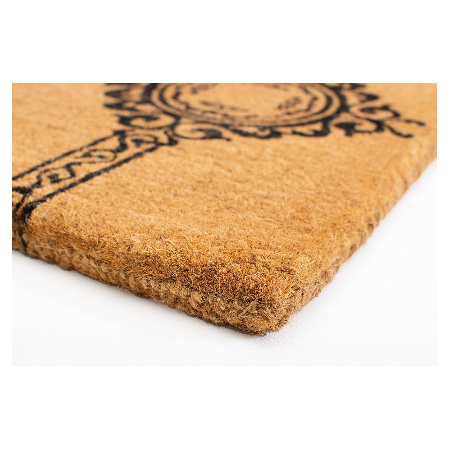 Calloway Mills 180072436J Garbo Monogram Doormat, Extra-Thick 2' x 3' x 1.50" (Letter J), Natural/Black