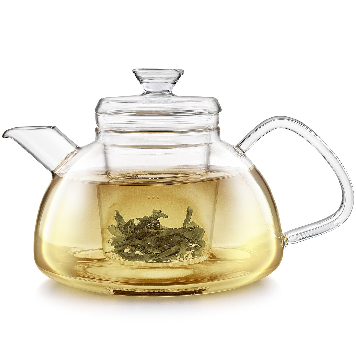 Teabloom Innovative Filtered Borosilicate Glass Teapot With Microdot Whole Leaf Tea Glass Infuser, 40 ounces – A Pure & Immersive Tea Experience – Tea Purist's Choice