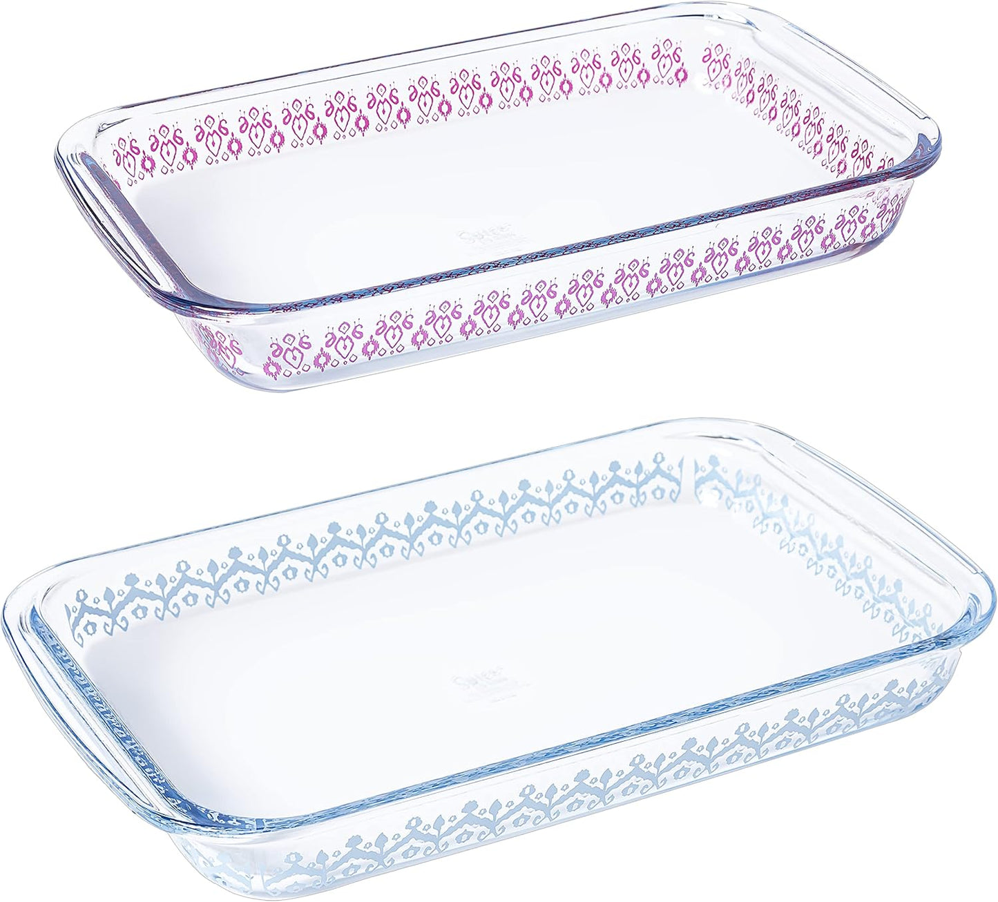 Tia Mowry Spice Cloves - 3.1 QT & 2.3 QT Borosilicate Glass Bakeware Set | Oven, Dishwasher & Microwave Safe
