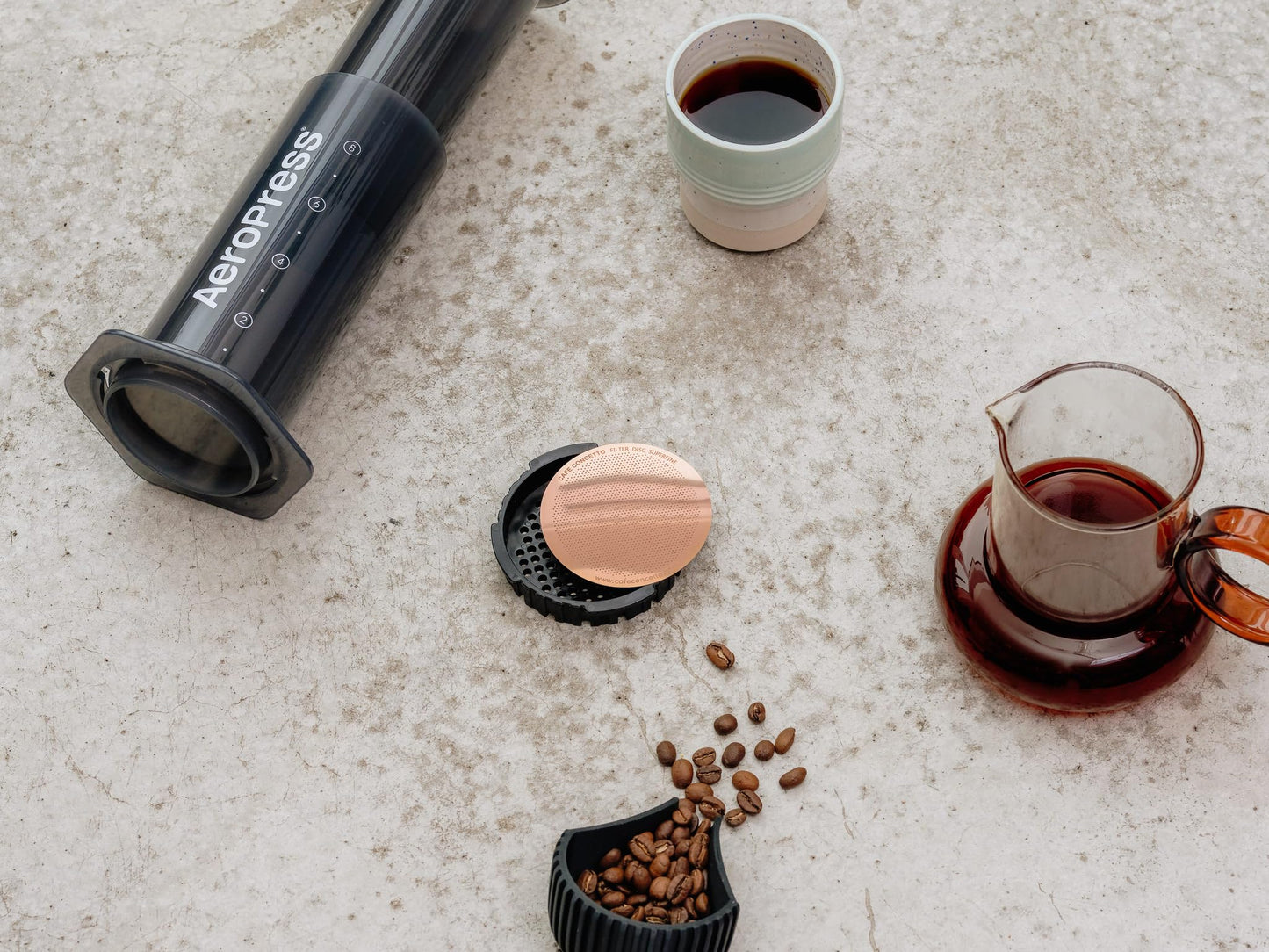 Filter for use in AeroPress XL Coffee Makers (Superfine XL) - Premium Replacement Disc - Reusable Metal, Titanium Coated Stainless Steel. Upgrade Your Mesh or Filter Papers