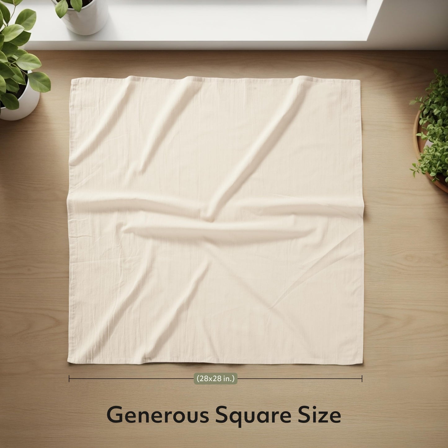 Utopia Kitchen Natural Flour Sack Towels [24 Pack - 28 x 28 Inch] 100% Cotton Tea Towels for Cleaning & Drying - Highly Absorbent Kitchen Dish Cloth
