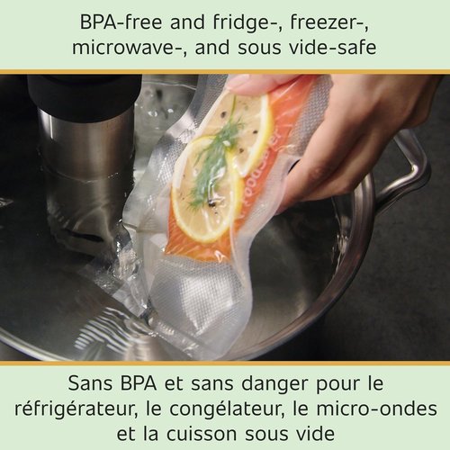 FoodSaver Vacuum Sealer Bags - Custom Length Rolls for Airtight Food Storage | 5 Count Multipack