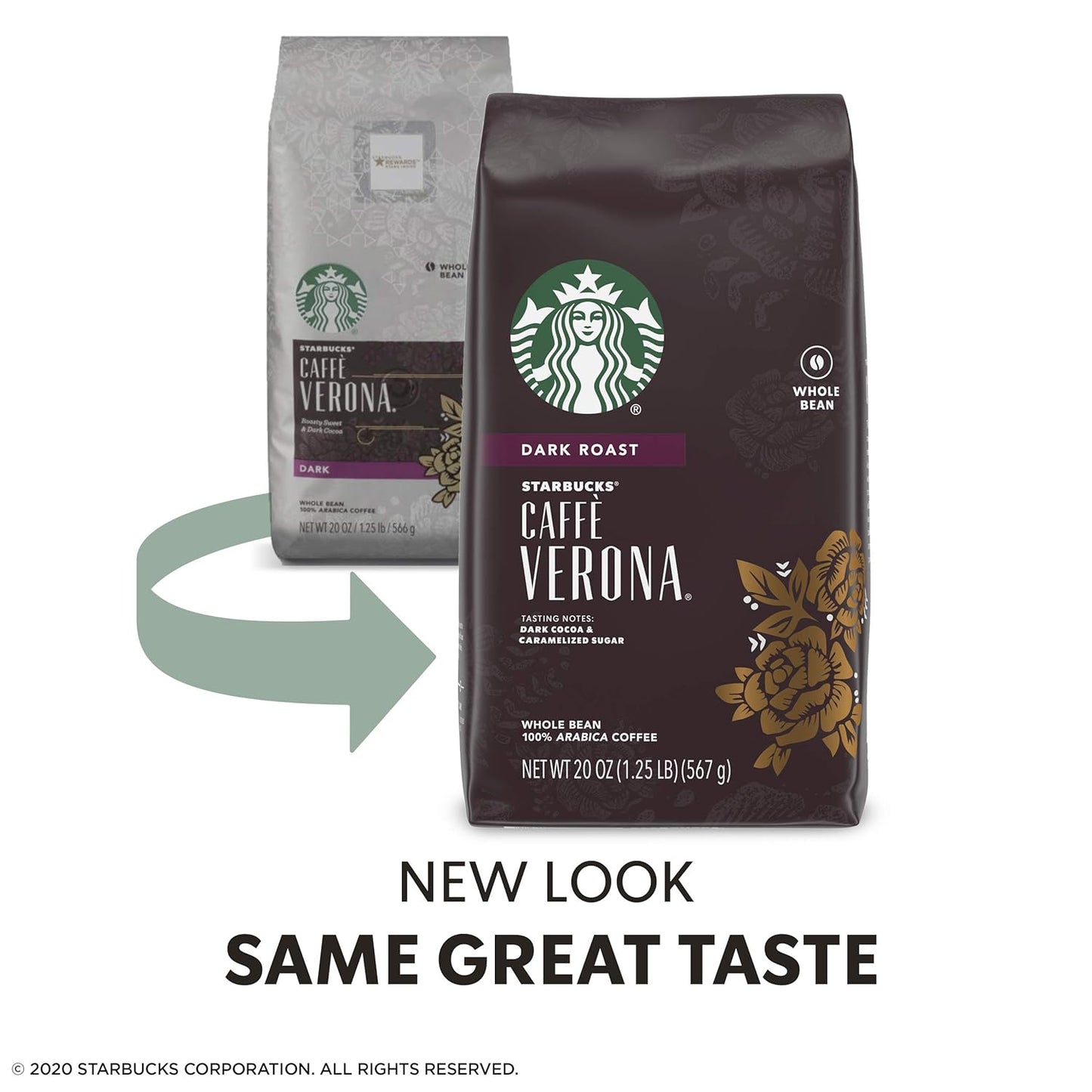 Starbucks Dark Roast Ground Coffee - Caffè Verona - 100% Arabica - 20 oz Bag