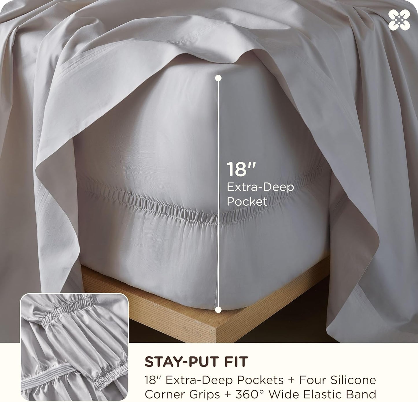 Skiennix Cooling Sheets - Free Rayon Blend Sheets Included | Soft, Breathable Comfort