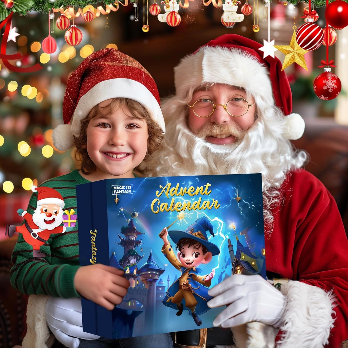 Magic Set Tricks Advent Calendar 2025 - Engaging STEM Toys for Kids Aged 8-12 | Perfect Christmas Gift