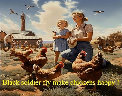 Classic Flock Black Soldier Fly Larva - High-Protein, Calcium-Rich Chicken Feed | 11 lb