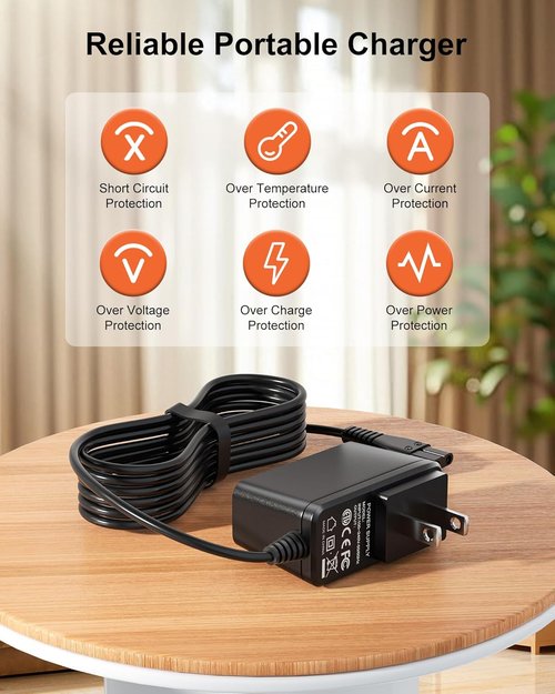 Bissell Replacement Charger - Compatible Power Cord for Pet Hair Eraser 2390 Series | 14.4V Lithium Ion