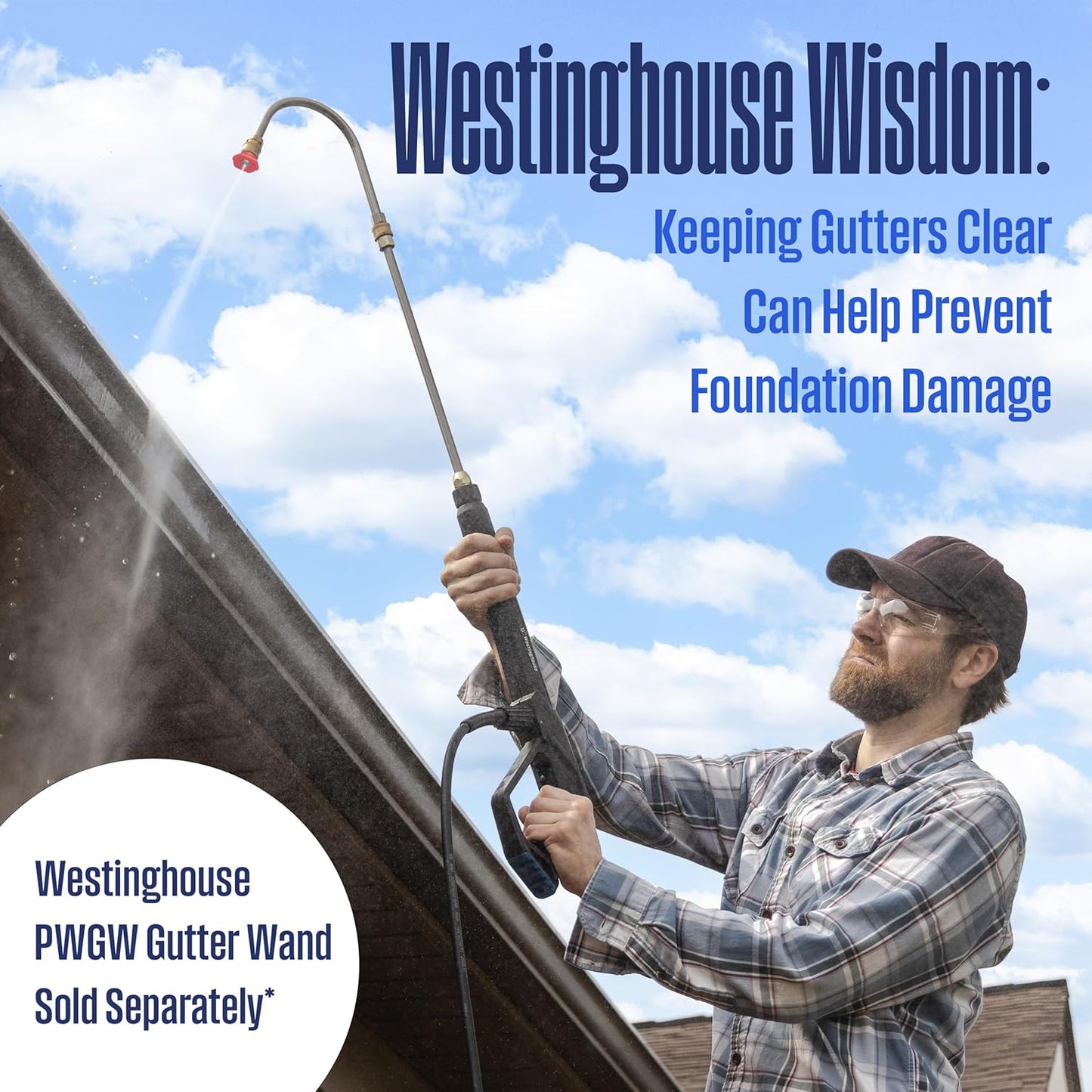 Westinghouse WPX3400 Gas Pressure Washer - 3400 PSI, 2.6 GPM, Onboard Soap Tank & 5 Nozzle Set