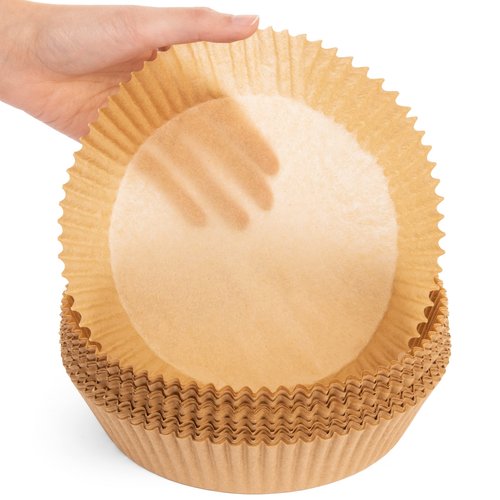 Air Fryer Liners Disposable Parchment Paper, 100 Count - Round 6-7 Inch, Non- Stick Parchment Paper Sheets Liners For Air Fryers 2-5 Quart - 6.3" Round - 100CT