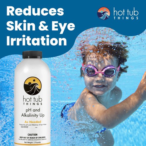 Hot Tub Things pH Up & Alkalinity Increaser for Hot Tub – Pool Shock, Alkalinity Up, pH Increaser and Alkaline Booster for Spa or Pool, Maintain Balanced Water Quality and Clear Water Use – 2 Pounds