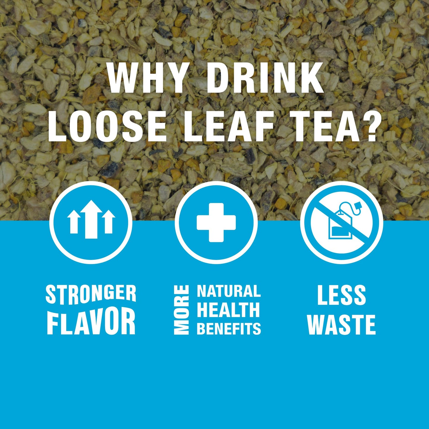 Tiesta Tea - Lemon Ginger Turmeric, Mother's Day Loose Leaf, Lemon Ginger Herbal Tea, Premium Blend, Non Caffeinated Herbal, Make Hot or Iced Brews Up to 25 Cups, 2.5 Ounce Resealable Pouch