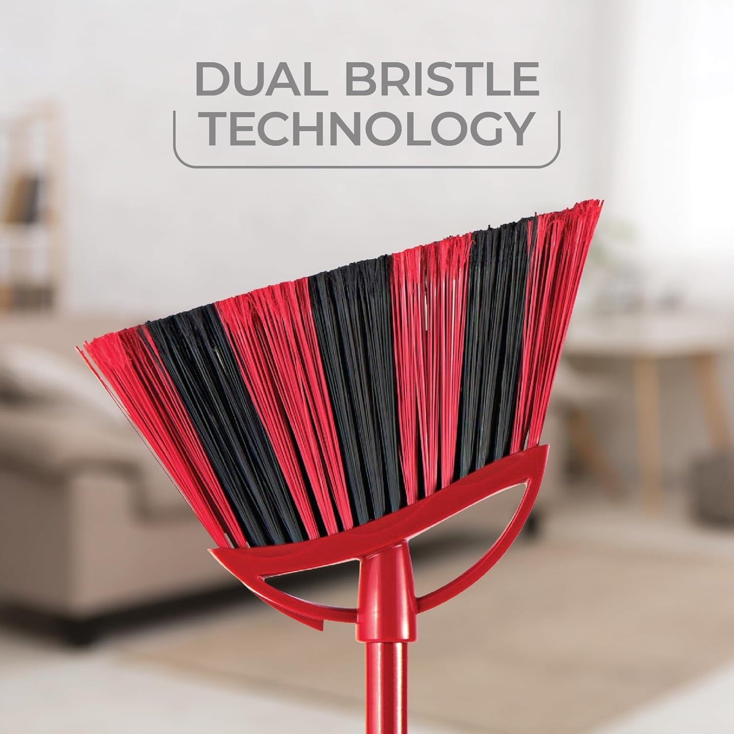 O-Cedar One Sweep Broom - Lightweight Step-On Dustpan for Effortless Cleaning | Ideal for Pet Owners