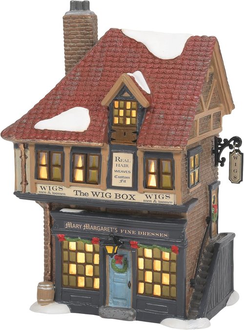 Department 56 Dickens Village - Mary Margaret's Fine Dress Lit Building | 7.75 Inch, Multicolor