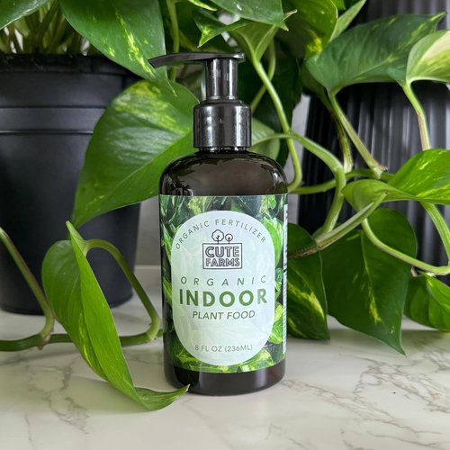 Cute Farms Organic Liquid Plant Food - All-Purpose Fertilizer for Houseplants & Outdoor Pots (8 oz)