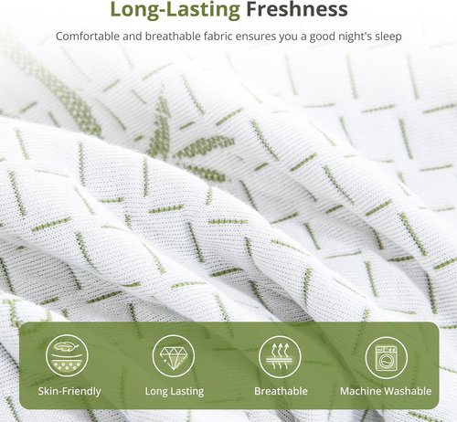 EGOHOME 8-Inch Twin Size Mattress - Cooling Green Tea Gel Memory Foam for Pressure Relief & Medium Firm Support